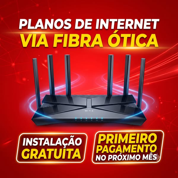 Banner amador de provedor de internet